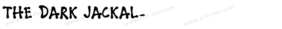 The Dark Jackal字体转换